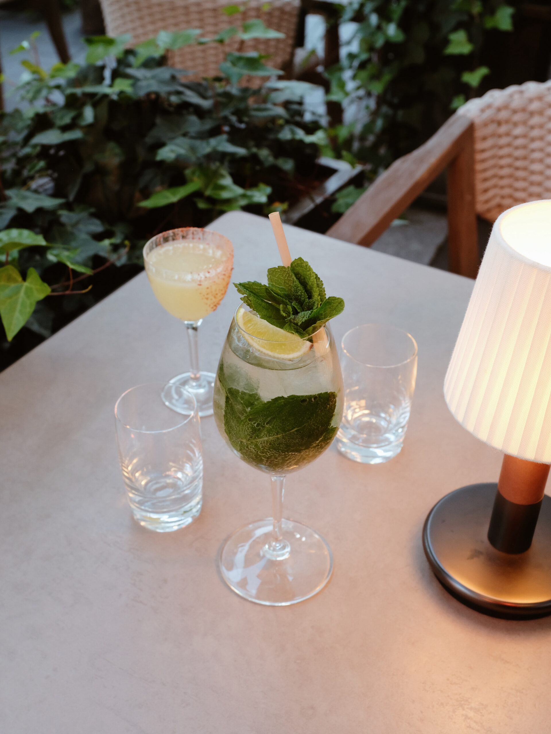 Drink på marmorbord